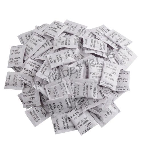 100 - silica gel packets - desiccant - ships from usa! non-toxic absorb moisture for sale