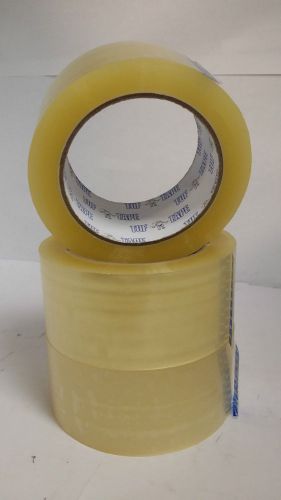 6 Rolls of Good Quality Clear Packaging Packing Tape 2&#034;x110yd