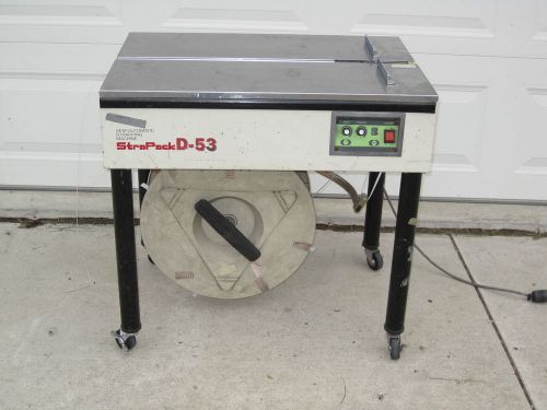 STRAPACK D-53 SEMI AUTOMATIC STRAPPING BANDING MACHINE TABLE