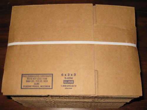 5 boxes - 6x3x3&#034; Packing Shipping Cartons Corrugated Boxes