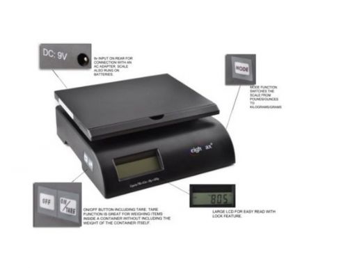 Electronic Postal Shipping Scale Digital 75 Pound Capacity Packing USPS Mail