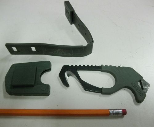 Safety rescue knife gerber with holster &amp; malice clip military seatbelt v cutter for sale