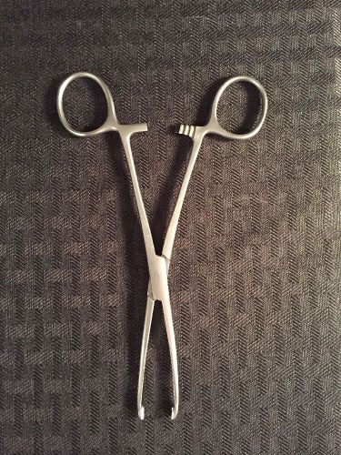 COLUMBIA STAINLESS Tissue Forceps Allis Straight 6&#034; Long Great Condition