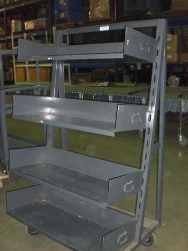 Adjust a tray trucks - hodge manufacture lot of 20 - rolling book shelf for sale