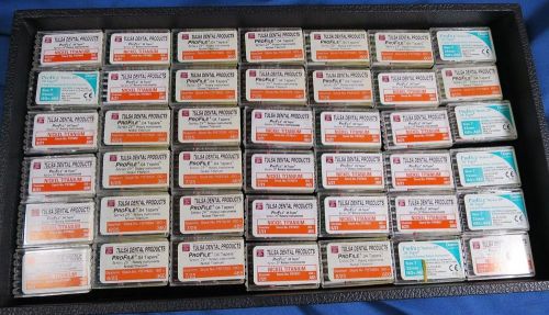 Lot of 42 packs(252 Rotary Instruments) Tulsa Dentsply Profiles, .04 Taper, NiTi