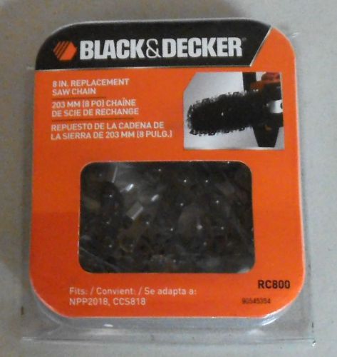 Black&amp;Decker 8&#034; Replacement Saw Chain RC800 for Models NPP2018 andCCS818