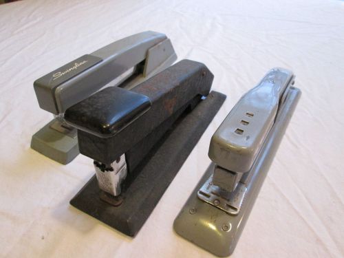 Vintage Staplers!!!! Lot of 3~Swingline and Bostitch