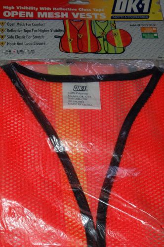 Orange Open Mesh Safety Vest (Size 2XL-3XL): BRAND NEW