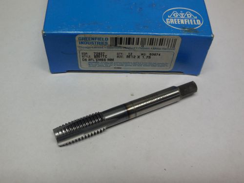 GREENFIELD M12 x 1.75 Metric EMSS-Stainless Steel Tap Spiral Point EDP 72827