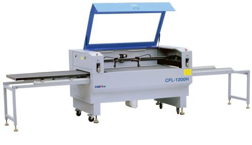 Camfive cutting &amp; engraving laser machine 2 heads, 2 100w rc tubes, shuttle bed for sale