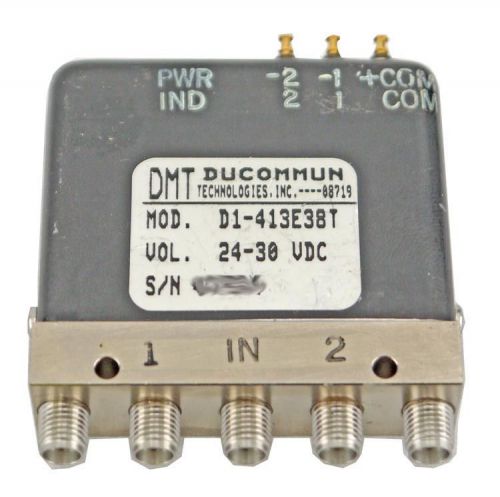 Dmt d1-413e38t 50ohm dc-to-18ghz 24-30vdc spdt coaxial rf sma relay switch for sale
