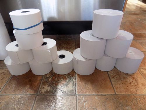 13 ROLLS (7) 1 3/4&#034; and (6) 2 1/4&#034; CASH REGISTER RECEIPT POS PAPER 1 PLY