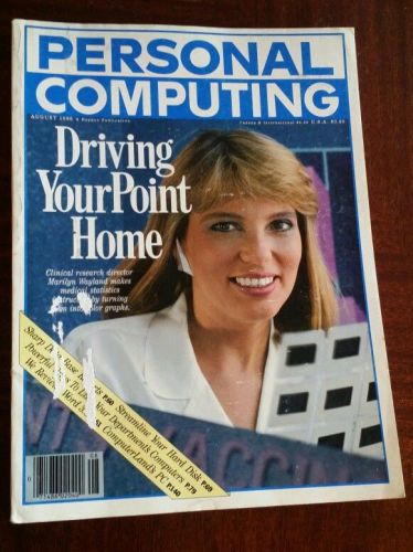 Vintage computer magazine, personal computing August 1986, Medical graphs