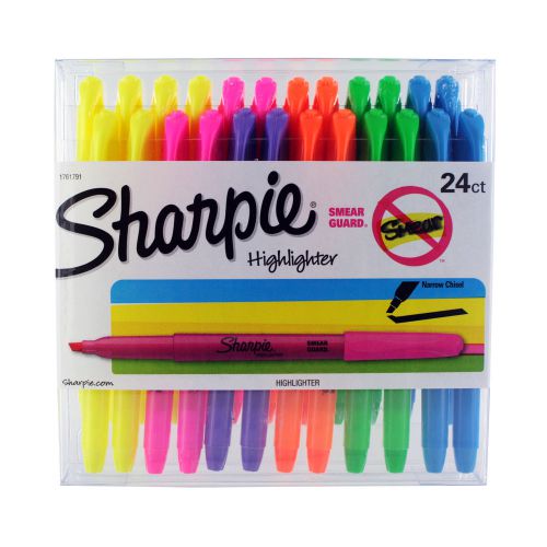 Sharpie Accent Pocket Style Highlighters, Chisel Tip, Assorted Colors, Pack of 2