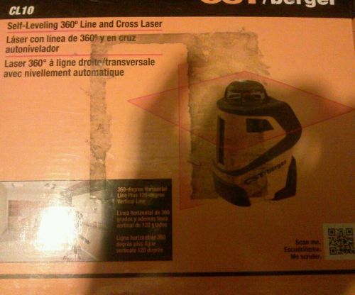 CST/berger Self Leveling 360-Degree Line and Cross Laser CL10 NEW