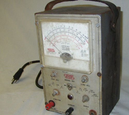 Vintage Eico Volt Ohm Meter # 221 for parts or repair