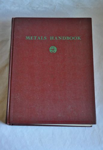 1948 asm metals handbook hardcover reference (1960 reprint) for sale