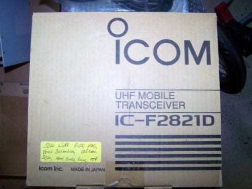 ICOM IC F2821D UHF P25 DIGITAL MOBILES (2) TWO Display Units
