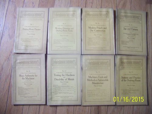 Machinery&#039;s handbook reference series lot 1910/13  dies autos jigs mechanical for sale