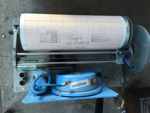 Stevens Water Level Chart Recorder Type F Model 61 w/ Cover