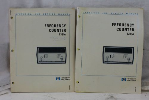 HP 5381A Frequency Counter Operating &amp; Service Manual Agilent *EACH*