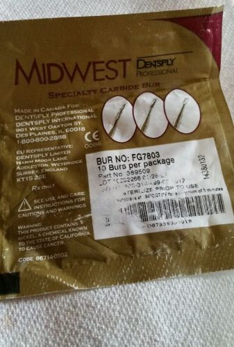 Midwest speacialty burs FG7803  (10) in the bag