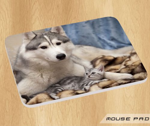 Cute Wolf On Mousepad Gaming Design New Cool
