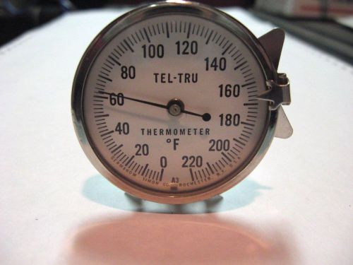 Tel-tru 18&#034; stem thermometer  0/220f for sale