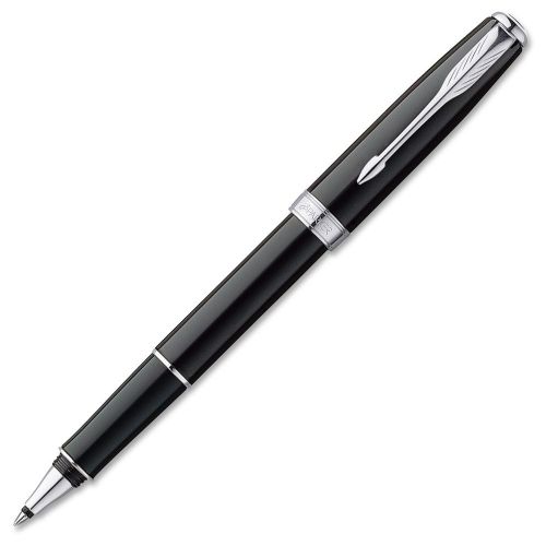 Parker Sonnet Deep Black Lacquer - Fine Pen Point Type - Black Ink - (s0808820)