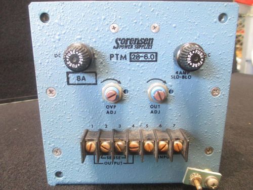 #W535 Sorensen Power Supply PTM 28-6.0 29 Volt 6 Amp