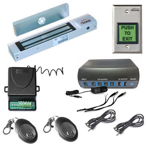 FPC-5212-VS Battery Backup 1 Door Access Control 300lbs Electromagnetic lock kit