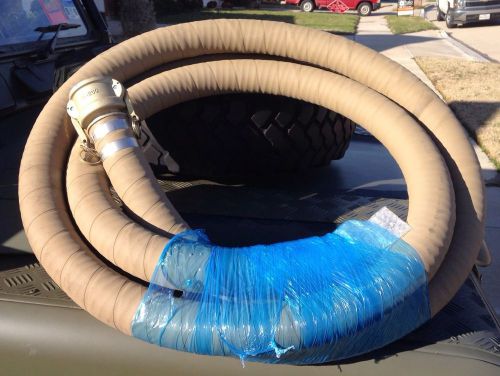 2&#034;  1q10 mililitary fueliing hose brass cam &amp; groove hose fittings 20 foot for sale