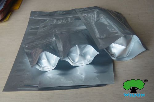 15x22+4cm 100 pcs aluminum foil bag pouch mylar foil zipper stand up bags