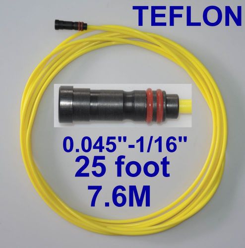 Tweco Lincoln Teflon Liner 15ft  MIG Welding Guns Wire Size 0.045&#034;-1/16&#034;