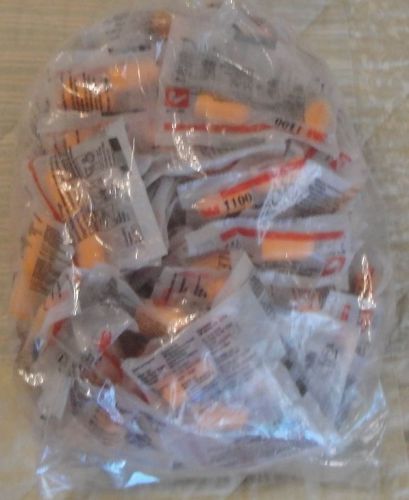 60 Pair 3M 1100 Uncorded Disposable Foam Ear Plugs  Individually Packaged