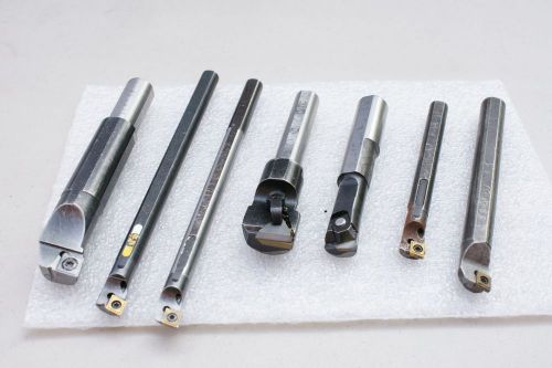 Indexable insert boring bar set of 7 for sale