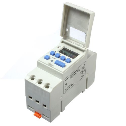 220V 16A DIN Rail Digital Programmable Time Relay Timer Switch DIN Rail Mounting