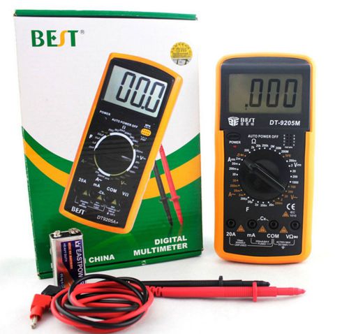 BST-9205M LCD Digital Multimeter Voltmeter Ohmmeter Ammeter Capacitance Tester
