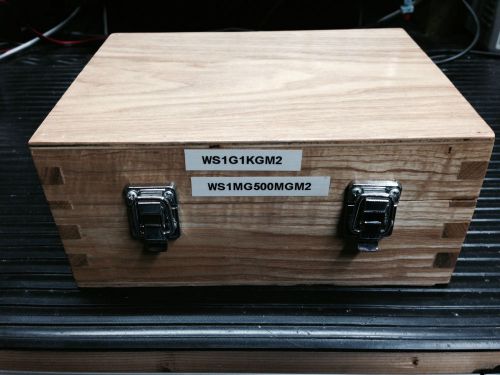 1mg-500mg CLASS M2, 1g-1Kg CLASS M2 Fe WEIGHT KIT IN WOODEN CASE WITH MFG. CERTS