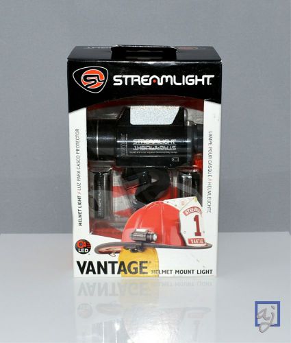 New streamlight vantage led tac &amp; fire helmet light w/blue safety light 69140 for sale