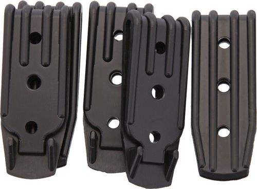 Armory Plastics AB3 Plastic Belt Clip 3 Hole 5 Pk Black Plastic for Molle Gear