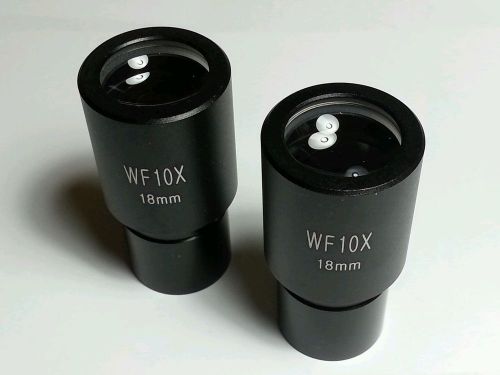 Microscope Eyepiece Pair 10X18mm For Compound Microscope 23.2mm