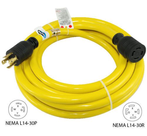 30 amp 10 ft nema l14-30 4 wire 10 gauge 125/250v generator power cord 20601-010 for sale