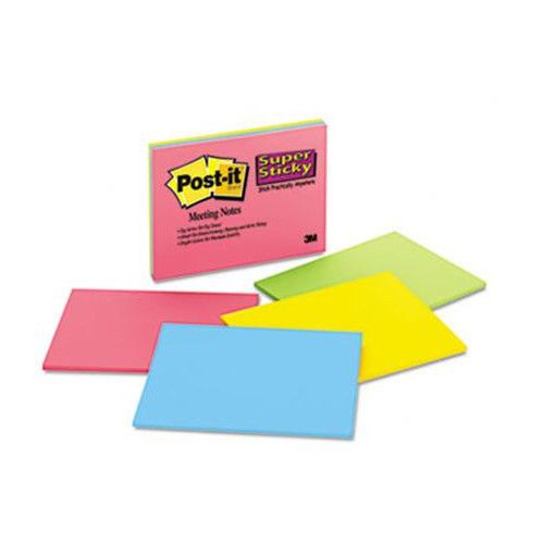 Post-it® Super Sticky Large Format Note Pad, 4 45-Sheet Pads/Pack