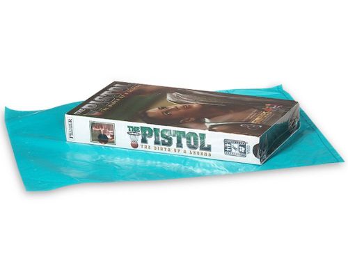 Best value  100  teal plastic shopping bags   8.5x11 retail party gift for sale