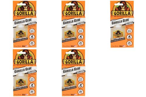 Gorilla glue white 237j 2 oz bottle, dries white and 2 times faster-5-pack for sale