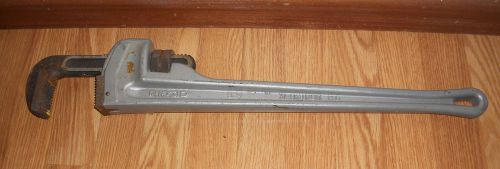 Ridgid 24 inch 824 aluminum straight pipe wrench for sale