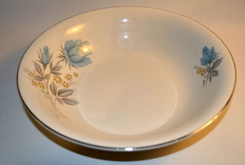 Barretts England Serving Bowl Delphatic China An Earthenware Product Blue Rose