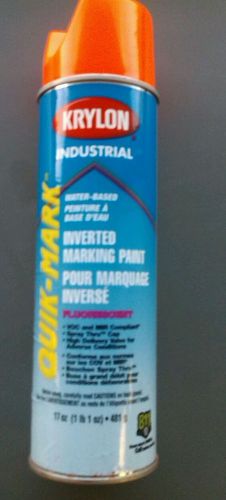Krylon industrial high visibility water-based inverted marking paint. orange for sale