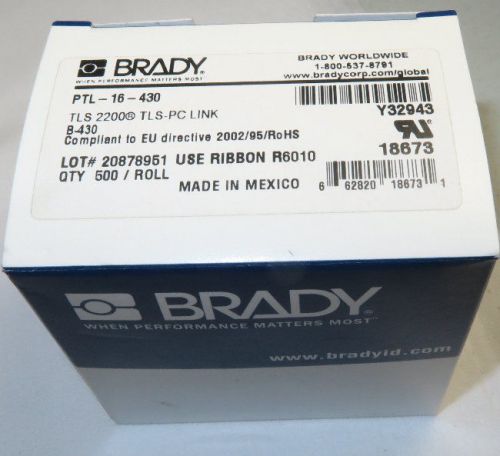 Brady PTL-16-430 TLS2200 / TLS PC LINK THERMAL LABELS